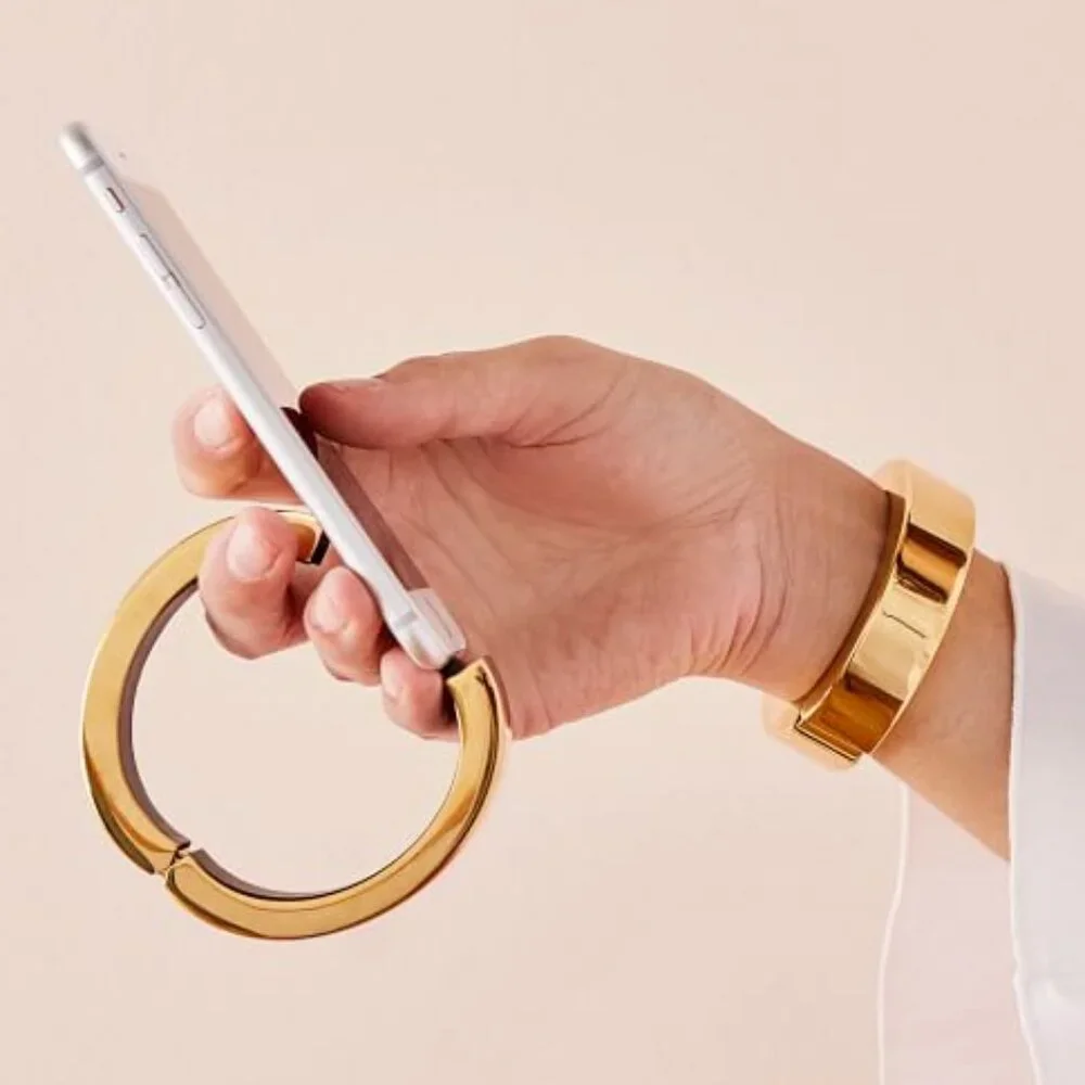 Mark and Graham iPhone Charging Bracelet (Gold) (Initial S Engraved)